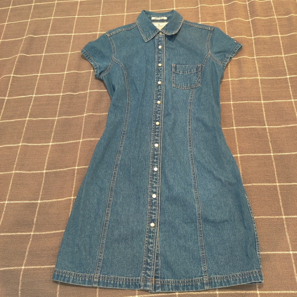 VINTAGE Tommy Hilfiger Denim Dress - Picture 1 of 12